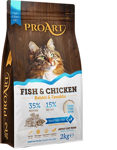 ProArt Adult Cat Dry Food - Fish & Chicken 2-Kg
