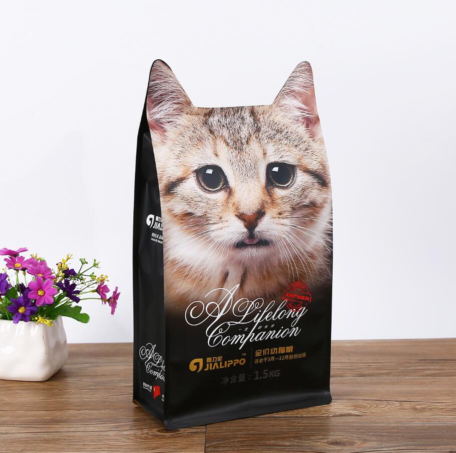 Stand Up Shape Pouch for Cat Food Plastic Cat Food Packaging Bag